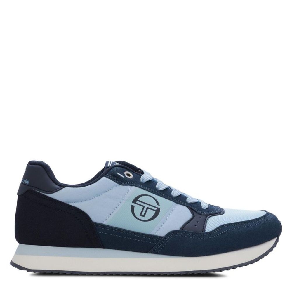 Sergio Tacchini Mens Monza Logo Low Cut Sneakers / Blue/White/Wine